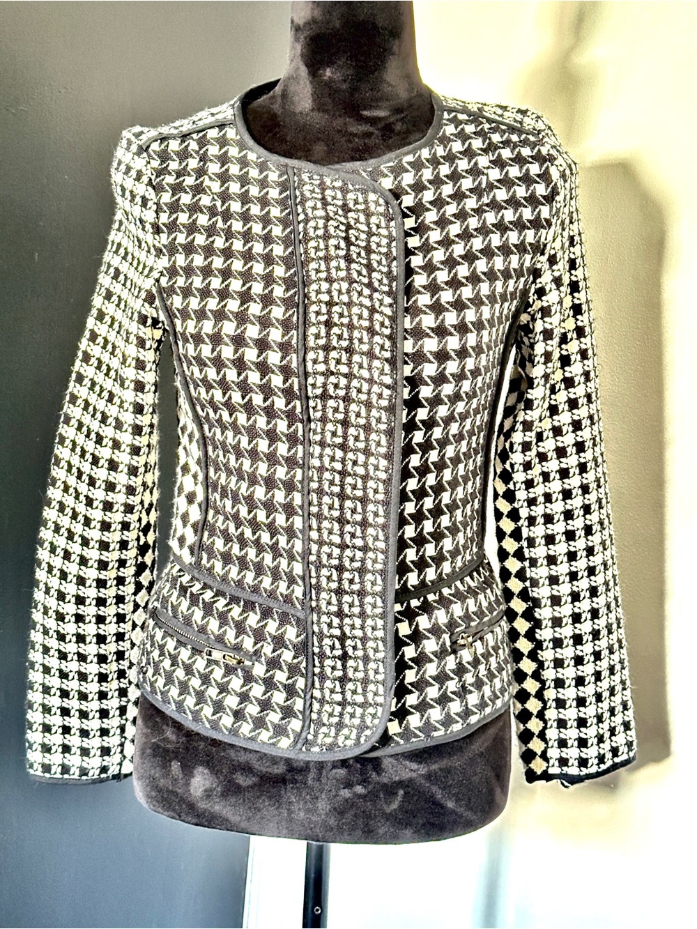 Desigual & M Christian Lacroix Houndstooth Style Jacket